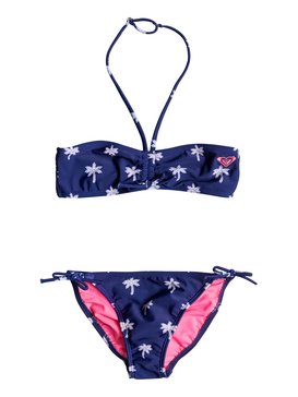 roxy, Tropical Palm Trees - Ensemble bikini, LITTLE PALM TREE COMBO SAILOR (bsq6) Tropical Palm Trees - Bikini Set ERGX203018