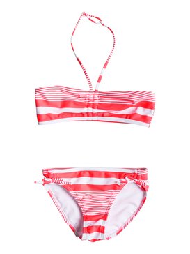 roxy, Dotsy ROXY - Maillot de bain deux pièces bandeau, SUNSET STRIPE GIRL COMBO NEON (nkn3) Dotsy ROXY - Bandeau Bikini Set ERGX203051