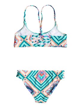 roxy, Hippie College - Athletic Bikini Set, POOL BLUE FREE SPIRIT (bhf6) Hippie College - Athletic Bikini Set ERGX203056