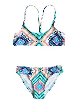 roxy, Hippie College - Athletic Bikini Set, POOL BLUE FREE SPIRIT (bhf6) Hippie College - Athletic Bikini Set ERGX203056