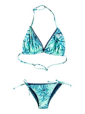 roxy, Jungle Poem - Tri Bikini Set, BEACH GLASS LA CROISETTE (gcz6) Jungle Poem - Tri Bikini Set ERGX203067