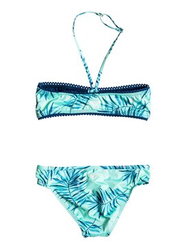 roxy, Jungle Poem - Maillot de bain deux pièces bandeau, BEACH GLASS LA CROISETTE (gcz6) Jungle Poem - Bandeau Bikini Set ERGX203069