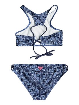 roxy, Girls 7-14 Perou Ditsy Crop Top Bikini Set, MARSHMALLOW CHICAS DEL MAR RG (xbww) PEROU DITSY CROP TOP SET ERGX203107