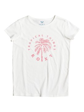 roxy, Galaxy Light Tropical Things - Tee-Shirt, MARSHMELLOW (wbt0) Galaxy Light Tropical Things - T-Shirt ERGZT03161
