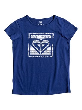roxy, Galaxy Light Tropical Heart - Tee-Shirt, BLUE DEPTHS (bta0) Galaxy Light Tropical Heart - T-Shirt ERGZT03162