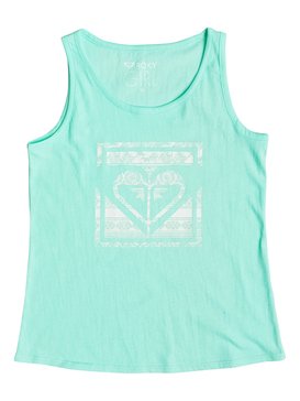 roxy, Rainy Night Tropical Heart - Top sans manches, BEACH GLASS (gcz0) Rainy Night Tropical Heart - Vest Top ERGZT03164