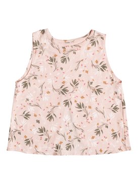 roxy, Girls 7-14 Emotional Flower Sleeveless Tank Top, PALE DOGWOOD BOTANIC GARDEN (nds6) EMOTIONAL FLOWER ERGZT03220