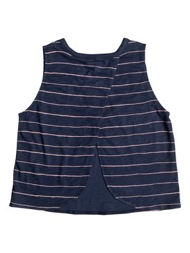 roxy, Girls 7-14 Emotional Flower Sleeveless Tank Top, DRESS BLUE PENCIL STRIPE RG (xmbm) EMOTIONAL FLOWER ERGZT03220