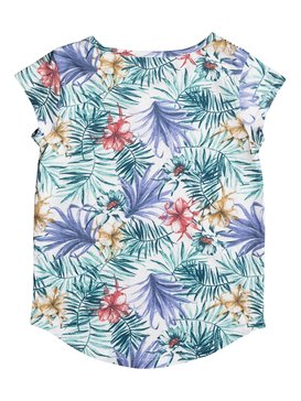 roxy, Psychic Cess B - T Shirt col rond, MARSHMALLOW BELHARRA FLOWER (wbt6) Psychic Cess B - Cap Sleeve T-Shirt ERGZT03233