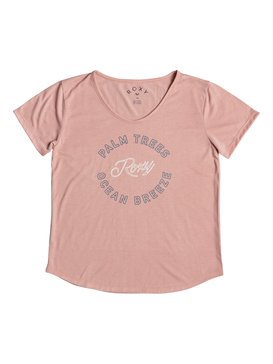 roxy, Hit The Ground Ocean Breeze - T-Shirt, ROSE TAN (mhb0) Hit The Ground Ocean Breeze - T-Shirt ERGZT03277