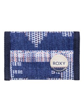 roxy, Small Beach - Petit portefeuille, AKIYA COMBO BLUE PRINT (bsq7) Small Beach - Small Wallet ERJAA03137