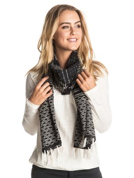 roxy, Happiest Day - Écharpe en coton, TRUE BLACK (kvj0) Happiest Day - Cotton Scarf ERJAA03158