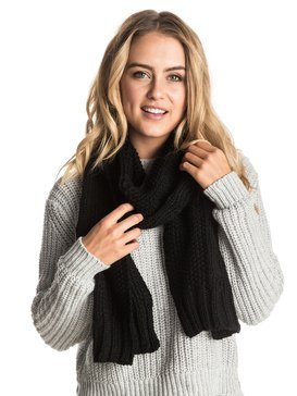 roxy, Stay Out Scarf - Écharpe en tricot, TRUE BLACK (kvj0) Stay Out Scarf - Knit Scarf ERJAA03160
