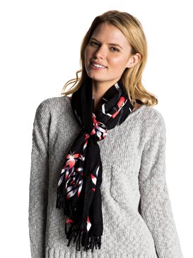 roxy, Really Better - Écharpe à franges, ANTHRACITE MISTERY FLORAL (kvj6) Really Better - Fringed Scarf ERJAA03225