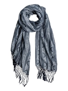 roxy, True Romance - Écharpe à franges, MARSHMALLOW SUN PYRAMID (wbt7) True Romance - Fringed Scarf ERJAA03251