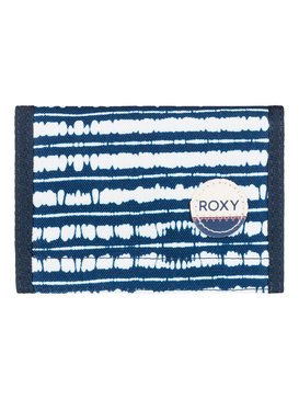 roxy, Beach Glass - Grand portefeuille, BLUE DEPTHS OLMEQUE STRIPE (bta3) Beach Glass - Large Wallet ERJAA03277