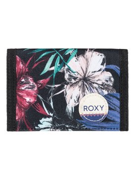 roxy, Small Beach - Portefeuille à scratch, ANTHRACITE SWIM BELHARRA FLOWE (kvj6) Small Beach - Hook & Loop Wallet ERJAA03307