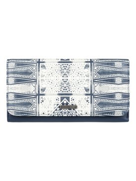 roxy, My Long Eyes - Portefeuille à bouton-pression, DRESS BLUES CHIEF PRADO (btk7) My Long Eyes - Snap Closure Wallet ERJAA03309
