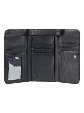 roxy, My Long Eyes - Portefeuille à bouton-pression, ANTHRACITE SWIM BELHARRA FLOWE (kvj6) My Long Eyes - Snap Closure Wallet ERJAA03309