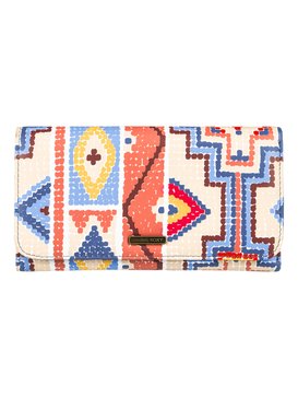 roxy, My Long Eyes - Portefeuille à bouton-pression, PALE DOGWOOD PASADENA BLANKET (nds7) My Long Eyes - Snap Closure Wallet ERJAA03309