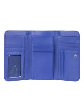 roxy, My Long Eyes - Portafoglio con chiusura automatica, DRESS BLUES SMALL WINTERY GEO (xmbb) My Long Eyes - Snap Closure Wallet ERJAA03309