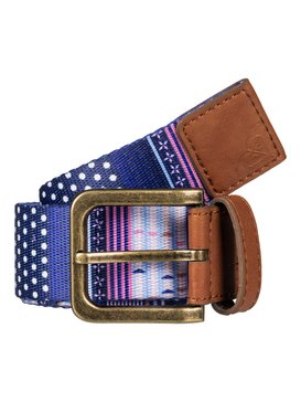 roxy, Webbing Spot - Ceinture sangle, DRESS BLUES SMALL WINTERY GEO (xmbb) Webbing Spot - Webbing Belt ERJAA03341