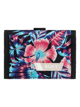 roxy, Small Beach - Dreifach faltbares Portemonnaie, ANTHRACITE TROPICAL DREAM (kvj9) Small Beach - Tri-Fold Wallet ERJAA03387