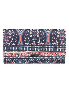 roxy, My Long Eyes - Dreifach faltbares Portemonnaie, CHINA BLUE NEW MAIDEN SWIM (bnd5) My Long Eyes - Tri-Fold Wallet ERJAA03389