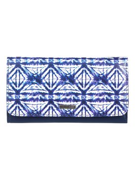 roxy, My Long Eyes - Dreifach faltbares Portemonnaie, DRESS BLUES GEOMETRIC FEELING (btk8) My Long Eyes - Tri-Fold Wallet ERJAA03389