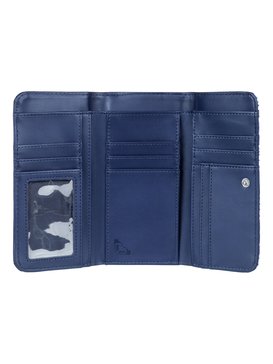 roxy, My Long Eyes - Dreifach faltbares Portemonnaie, DRESS BLUES GEOMETRIC FEELING (btk8) My Long Eyes - Tri-Fold Wallet ERJAA03389