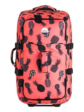 roxy, In The Clouds - Large Wheeled Suitcase, AX NEON GRAPEFRUIT PINEAPPLE D (nkn6) In The Clouds - Large Wheeled Suitcase ERJBL03080