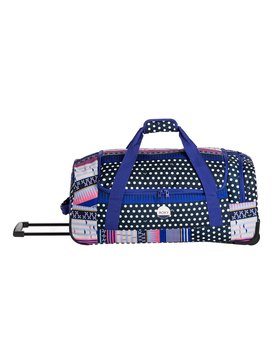 roxy, Distance Across 60L - Grande sacca da viaggio con ruote, DRESS BLUES WINTERY GEO (btk1) Distance Across 60L - Large Wheelie Duffle Bag ERJBL03099