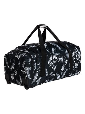 roxy, Distance Across 60L - Grande sacca da viaggio con ruote, ANTHRACITE LOVE LETTER (kvj8) Distance Across 60L - Large Wheelie Duffle Bag ERJBL03099