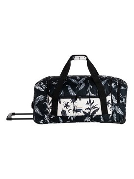 roxy, Distance Across 60L - Grande sacca da viaggio con ruote, ANTHRACITE LOVE LETTER (kvj8) Distance Across 60L - Large Wheelie Duffle Bag ERJBL03099