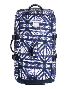 roxy, In The Clouds - Large Wheeled Suitcase, DRESS BLUES GEOMETRIC FEELING (btk6) In The Clouds - Large Wheeled Suitcase ERJBL03116