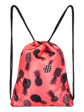 roxy, Light As A Feather - Sac à dos avec cordon de serrage, AX NEON GRAPEFRUIT PINEAPPLE D (nkn6) Light As A Feather - Drawstring Backpack ERJBP03394