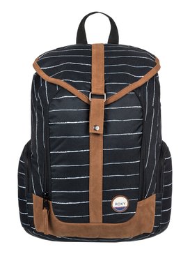 roxy, Ready To Win 20L - Medium Backpack, ANTHRACITE PENCIL STRIPE (kvj4) Ready To Win 20L - Medium Backpack ERJBP03539
