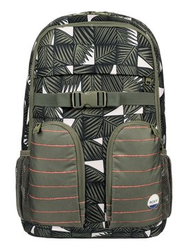 roxy, Take It Slow 22L Medium Backpack, DUSTY OLIVE AMAZONIA (gpb7) Take It Slow 22L - Medium Backpack ERJBP03545
