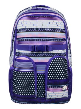 roxy, Take It Slow 22L - Sac à dos, DRESS BLUES SMALL WINTERY GEO (xmbb) Take It Slow 22L - Medium Backpack ERJBP03545