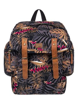 roxy, Free For Sun 17.5L Medium Backpack, ANTHRACITE JUNGLY FLOWERS (kvj9) Free For Sun 17.5L - Medium Backpack ERJBP03547