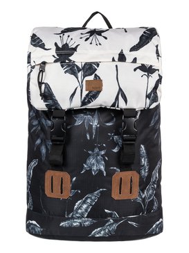 roxy, Sunset Pacific 25L Medium Backpack, ANTHRACITE LOVE LETTER (kvj8) Sunset Pacific 25L - Medium Backpack ERJBP03549