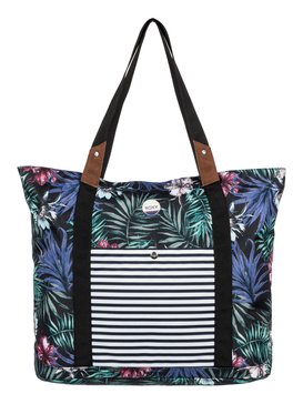 roxy, Other Side - Bolsa tote tamaño A3, ANTHRACITE SWIM BELHARRA FLOWE (kvj6) Other Side - A3 Tote Bag ERJBP03558