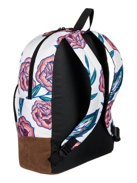 roxy, Fairness 18L Medium Backpack, MARSHMALLOW MEXICAN ROSES (xwrg) FAIRNESS ERJBP03600