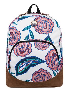 roxy, Fairness 18L Medium Backpack, MARSHMALLOW MEXICAN ROSES (xwrg) FAIRNESS ERJBP03600