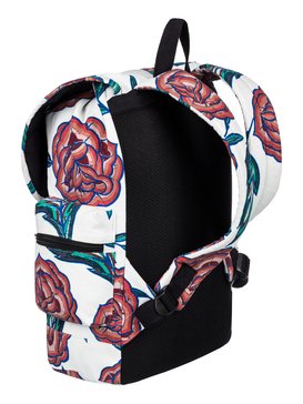 roxy, Free For Sun 17.5L Medium Backpack, MARSHMALLOW MEXICAN ROSES (xwrg) FREE FOR SUN ERJBP03606