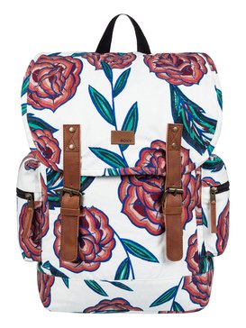 roxy, Free For Sun 17.5L Medium Backpack, MARSHMALLOW MEXICAN ROSES (xwrg) FREE FOR SUN ERJBP03606