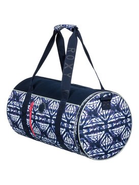roxy, El Ribon - Large Sports Duffle Bag, DRESS BLUES GEOMETRIC FEELING (btk8) El Ribon - Large Sports Duffle Bag ERJBP03653