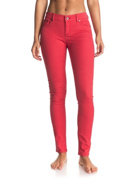 roxy, Suntrippers Color - Jean skinny, HIBISCUS (rmz0) Suntrippers Color - Skinny Jeans ERJDP03142