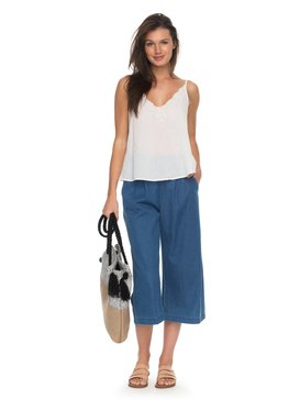 roxy, Go Right Wide Leg Ankle Jeans, MEDIUM BLUE (blc0) GO RIGHT ERJDP03173