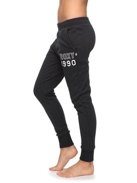 roxy, Sticked With Me - Pantalon de survêtement slim fit, BLACK HEATHER (kvjh) Sticked With Me - Slim Fit Joggers ERJFB03126